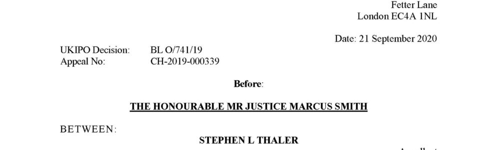 United Kingdom High Court Decision