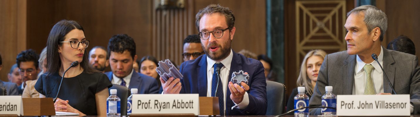 Prof Ryan Abbott gives evidence to the US senate subcommittee